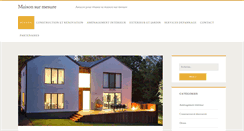 Desktop Screenshot of maison-sur-mesure.info