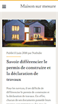 Mobile Screenshot of maison-sur-mesure.info