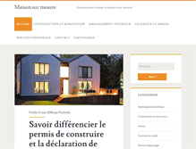 Tablet Screenshot of maison-sur-mesure.info